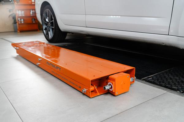 Mobile Hebebühne Scherenhebebühne Reifendienst mechanisch JH6 orange JH-TWIN-062-DRILL-2004-V01